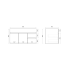 900MM Gloss White PVC Bathroom Vanity Right Drawers Wall Hung Cabinet Only