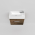 500mm Dark Oak MDF Bathroom Vanity Single Door Wall Hung Cabinet Only 