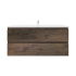 1200mm Dark Oak MDF Bathroom Vanity 2 Drawers Wall Hung Cabinet Only 