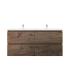 1200mm Dark Oak MDF Bathroom Vanity 4 Drawers Wall Hung Cabinet Only 