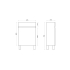 500mm Dark Oak MDF Bathroom Vanity Single Door Free Standing Cabinet Only
