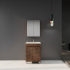 600mm Dark Oak MDF Bathroom Vanity 2 Doors Free Standing Cabinet Only