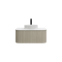 900mm Kiama Coastal Oak 1 Drawer Curved Fluted Wall Hung Vanity Cabinet Only