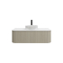 1200mm Kiama Coastal Oak 2 Drawers Curved Fluted Wall Hung Vanity Cabinet Only