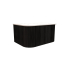 750mm Kiama Bottega Oak 1 Drawer Curved Fluted Wall Hung Vanity Cabinet Only
