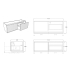 1190mm Kiama Bottega Oak 1 Right Drawer 1 Left Door Fluted Wall Hung Vanity Cabinet Only