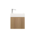 500mm Natural Oak 1 Left Hinged Door Wall Hung Vanity for Bathroom Cabinet Only