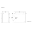 500mm Natural Oak 1 Left Hinged Door Wall Hung Vanity for Bathroom Cabinet Only