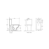 Aria Back To Wall Toilet Suite (Rimless) With Slim Pp Seat Cover(620*340*800) With Bottom Inlet Cistern T1B 