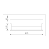 Bellino Solid Brass Matte Black 600mm DoubleTowel Rail