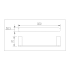 Bellino Solid Brass Gun Metal Grey Hand Towel Rail 300mm