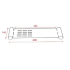 Esperia Matte Black Towel Shelf
