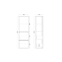 1350mm Dark Oak TT MDF 2 Drawers Single Door Tall Boy