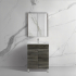 600mm Dark Grey MDF Bathroom Vanity 2 Doors Free Standing Cabinet Only