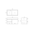 900mm Dark Oak MDF Bathroom Vanity Left Drawers Wall Hung Cabinet Only