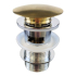 32/40mm Chrome Solid Brass Basin Pop Up Waste With Overflow