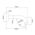 Square Black Bath Spout