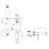 IVANO Series Chrome Bathtub/Basin Wall Mixer With Spout(color up)
