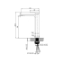 IVANO Series Chrome Square Tall Basin Mixer