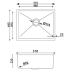 510*440*230mm Single Bowl Top/Undermount Kitchen/Laundry Stainless Steel Sink