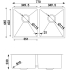 770*440*230mm Double Bowls Top/Undermount Kitchen/Laundry Stainless Steel Sink