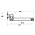 Swivel Bath Spout Chrome