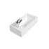 500mm Gloss White Ceramic Vanity Top Left Tap Hole