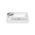 500mm Gloss White Ceramic Vanity Top Left Tap Hole