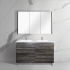 1200mm Dark Grey MDF Bathroom Vanity 4 Drawers Free Standing Cabinet Only