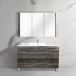 1200mm Dark Grey MDF Bathroom Vanity 2 Drawers Free Standing Cabinet Only