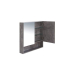 750*150*780mm Rock Cemento Wall Hung Woodgrain Mirror Cabinet Two Doors 