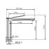 Rushy Gun Metal Grey Basin Mixer Bathroom Tapware