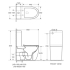 Hani Back To Wall Toilet Suite (Rimless) With Slim Uf Seat Cover And Universal Inlet Cistern T3