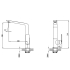 Kara Sink Mixer Brushed Nickel