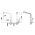 Kara Sink Mixer Chrome & White