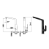 Kara Sink Mixer Matt Black