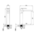 Kara High Rise Basin Mixer Chrome