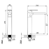 Kara High Rise Basin Mixer Matt Black