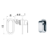 Kara Wall Mixer  Chrome