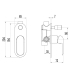 Kara Wall Mixer with Diverter Brushed Nickel