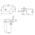 Kara Wall Basin Mixer Brushed Nickel