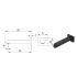 Kara Bath Spout Curved Tip Matt Black
