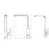 Flores Sink Mixer Chrome