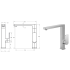 Flores Sink Mixer Brushed Nickel