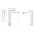 Flores High Rise Basin Mixer Chrome