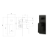 Flores Wall Mixer with Diverter Matt Black
