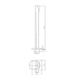 Flores Bath Spout Chrome