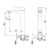 Banda High Rise Basin Mixer Chrome
