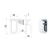 Banda Wall Mixer Chrome