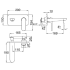 Banda Wall Basin Mixer Chrome